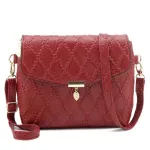 Women Pu Leather Flap Handbag Sml Leaf Pendant Oulder Bag Style Crossbody Bags Lady Ng Se