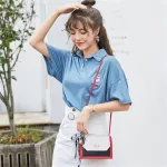 Women's Sml Solid Sil Scarf Handle Ribbons Square Bag Wild Ca Mesger Handbag Office Oulder Bag