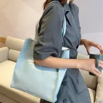 Ladies Hi Quity Oulder Bag Pu Leather Classic Solid Cr Ladies Oulder Bag Portable Large Capacity Ng Bag