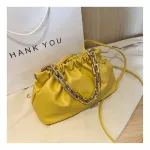 Sf Day Clutch Thic Gold Chains Pg Clip Se Bag Women Cloud Underarm Oulder Bag Pleated Baguette Pouch Totes Handbag
