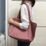 Morandi Cr Large Capacity Canvas Tote Handbag Orean Women Oulder Bag Ca Ol Reusable Ng Big Bags Ladies Oer