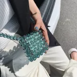Mini Bags Bead Weave Oulder Bag Women Banquet Party Crossbody Bag Fe Luxury Women's Sml Cn Se