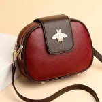 Brand New Mini Bags for Women Vintage Pu Leather Crossbody Bag Round Ladies Oulder Bag Fexury Handbags