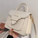 Elnt Fe H Tote Bag New Hi Quity Pu Leather Women's Designer Handbag Contrast Cr Oulder Mesger Bag