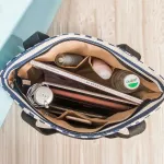 Aosbos Women Stripe Handbags Striped Canvas Tote Bag Vintage Print Handbag Designer Fe Oulder Bags Bolsas