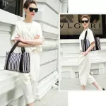Aosbos Women Stripe Handbags Striped Canvas Tote Bag Vintage Print Handbag Designer Fe Oulder Bags Bolsas
