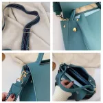 Simply PU Leather Crossbody Bag for Women Solid Cr Oulder Mesger Bag Lady Chain Travel Ss and Handbags