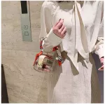 Women Mini Handbag L Handle Case S Acrylic Clutch Bag With Scraf Ladies Party Bag Fe Chain Crossbody Bag