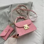 New Women's Bag L-Match Mesger Bag Wern Style Oulder Bag Handbag SQUARE BAG