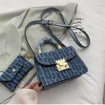 New Women's Bag L-Match Mesger Bag Wern Style Oulder Bag Handbag SQUARE BAG