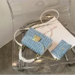 New Women's Bag L-Match Mesger Bag Wern Style Oulder Bag Handbag SQUARE BAG