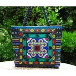 Hot 8 Crs Ethnic Handmade Tex Cloth Brdered Handbags Vintage Women Oulder Bags Large Ng Bags Travel Bags