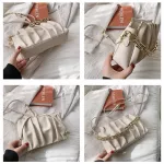 Folds Chain Design Crossbody Oulder Bag For Women New Spring Women's Pu Leather Handbags And Ses Cloud Bag
