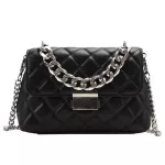 Vintage Fe Tote Chain Enge Quity Pu Leather Women Designer Handbag Hi Capacity Oulder Mesger Bag