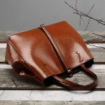 Hi-End Classic Wax L Handbag European And American Wild Ca Tperament Oulder Mesger Bag