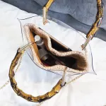 MMER SML Handbag Transparent Women Hand Bags Chain Straw Bag Lady Travel Beach Oulder Cross Bag Holiday Sequins