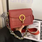 Crocodile Pattern Square Armpit Bag New Hi Quity Pu Leather Women's Designer Handbag Vintage Oulder Mesger Bag