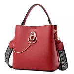 Chains Tote Bag Lady Oulder Crossbody Bags For Women Luxury Bucet Bag Women's Leather Handbags