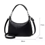 Middle-Aged Fe Bag New M Large-Capacity Soft Leather Ca Oulder Mesger Bags For Women Totes Bolsas