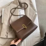 Solid Cr Vintage Brand Designer PU Leather Crossbody Bags for Women Luxury Oulder Bag Lady SML Handbags