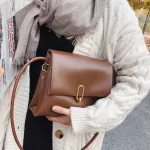 Solid Cr Vintage Brand Designer Pu Leather Crossbody Bags For Women Luxury Oulder Bag Lady Sml Handbags