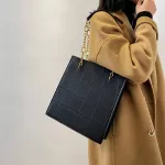 Stone Pattern Womens Oulder Bag Women's Chain Pu Leather Handbags And Ses Luxury Hand Bags Women Branded Trending