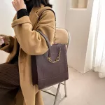 Stone Pattern Womens Oulder Bag Women's Chain Pu Leather Handbags And Ses Luxury Hand Bags Women Branded Trending