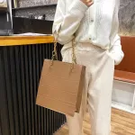 Stone Pattern Womens Oulder Bag Women's Chain Pu Leather Handbags And Ses Luxury Hand Bags Women Branded Trending