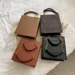 Stone Pattern Womens Oulder Bag Women's Chain Pu Leather Handbags And Ses Luxury Hand Bags Women Branded Trending