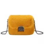 F Rabbit Fur Bag Women Chain Crossbody Bag Oulder Handbag Se Mini Brand Designer Handbags Winter New