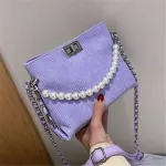 New Corduroy Fe Handbags Designer Pearl Chain Sml Crossbody Bags Ca Lady Oulder Bag Women's Oulder Mesger Bags