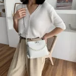 New Corduroy Fe Handbags Designer Pearl Chain Sml Crossbody Bags Ca Lady Oulder Bag Women's Oulder Mesger Bags