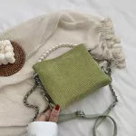 New Corduroy Fe Handbags Designer Pearl Chain Sml Crossbody Bags Ca Lady Oulder Bag Women's Oulder Mesger Bags