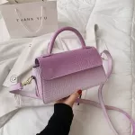 Gradient Cr Crocodile Pattern Oulder Bags For Women Pu Leather Women's Designer Handbag Fe Crossbody Bag