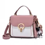 Contrast CR PU Leather Fe Sml Bucet Handbags Crossbody Bag Lady's Famous Brand Designer Women Bags