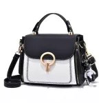 Contrast Cr Pu Leather Fe Sml Bucet Handbags Crossbody Bag Lady's Famous Brand Designer Women Bags