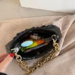 Daily Clutch Hobo Bag For Women Design Pu Leather Oulder Cloud Bag Fe Thic Chain Luxury Armpit Handbag And Se