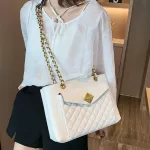 Elnt Fe Ca Tote Bag New Quity Pu Leather Women's Designer Handbag Gge Chain Oulder Mesger Bag