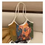 Diaril Women Canvas Ng Bag Print Fe Cn Cloth Oulder Bag Eco Handbag Ca Tote Reusable Grocery Oer Bags