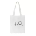 New Bitch Please I Ride A Letter Print Oulder Canvas Bags Solid Cr Haruu Handbag Street Student Women Bag