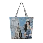 Women's Nation Style Brdery Canvas Handbag Fe Ca Tote Ladies Large Capacity Ng Bag Reusable Oulder Bags