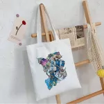 Anime Maiden Gothic Canvas Oer Bags Japanese Style Haruu Large Capacity Women's Bags Classic Handbag Vintage Oulder Bag