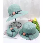 Sml Straw Hat Baby N Hat Girl Mmer Cap Beach Visor Hat Straw Bag -Piece It Parent Sethat