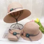 Sml Straw Hat Baby N Hat Girl Mmer Cap Beach Visor Hat Straw Bag -Piece It Parent Sethat