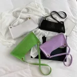 Tor Pattern Fe Sml Handbag Totes Portable Women Solid Cr Pu Leather Ca Underarm Se Oulder Bags