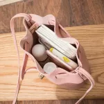 Women's Bag New Lychee-Print Bucet Bag One-Oulder Bag Mini Bag Oblique Cross Bag Girl