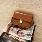 Pu Leather Oulder Bag Women Sml Flap Pac Crossbody Handbags Hi Quity Handle Tote Hasp Mesger Bags