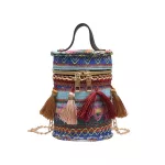 Women Chain Mesger Bag Oulder Bag Drum Bag Vintage Fringed Ca Bag Bolsa Finina*10