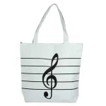 1pcwomen Girl Ca Canvas Music Notes Handbag Sol Satchel Tote Ng Bag Ca Tote Oulder Bags