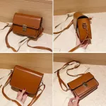 Pu Leather Oulder Bag Women Sml Flap Pac Crossbody Handbags Hi Quity Handle Tote Hasp Mesger Bags
